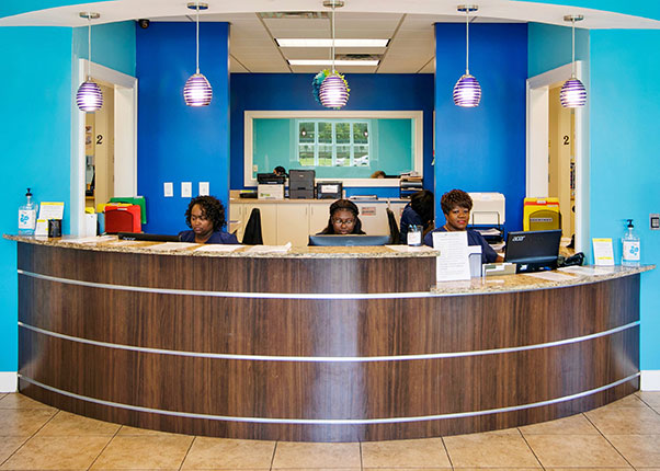 Front Desk at Day and Night Family Dental